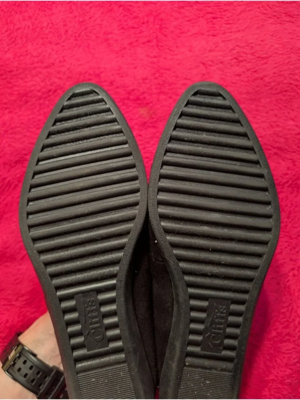 Cliffs by White Mountain Mint Black Flats Loafers Womens 8.5 M Comfort Shoes